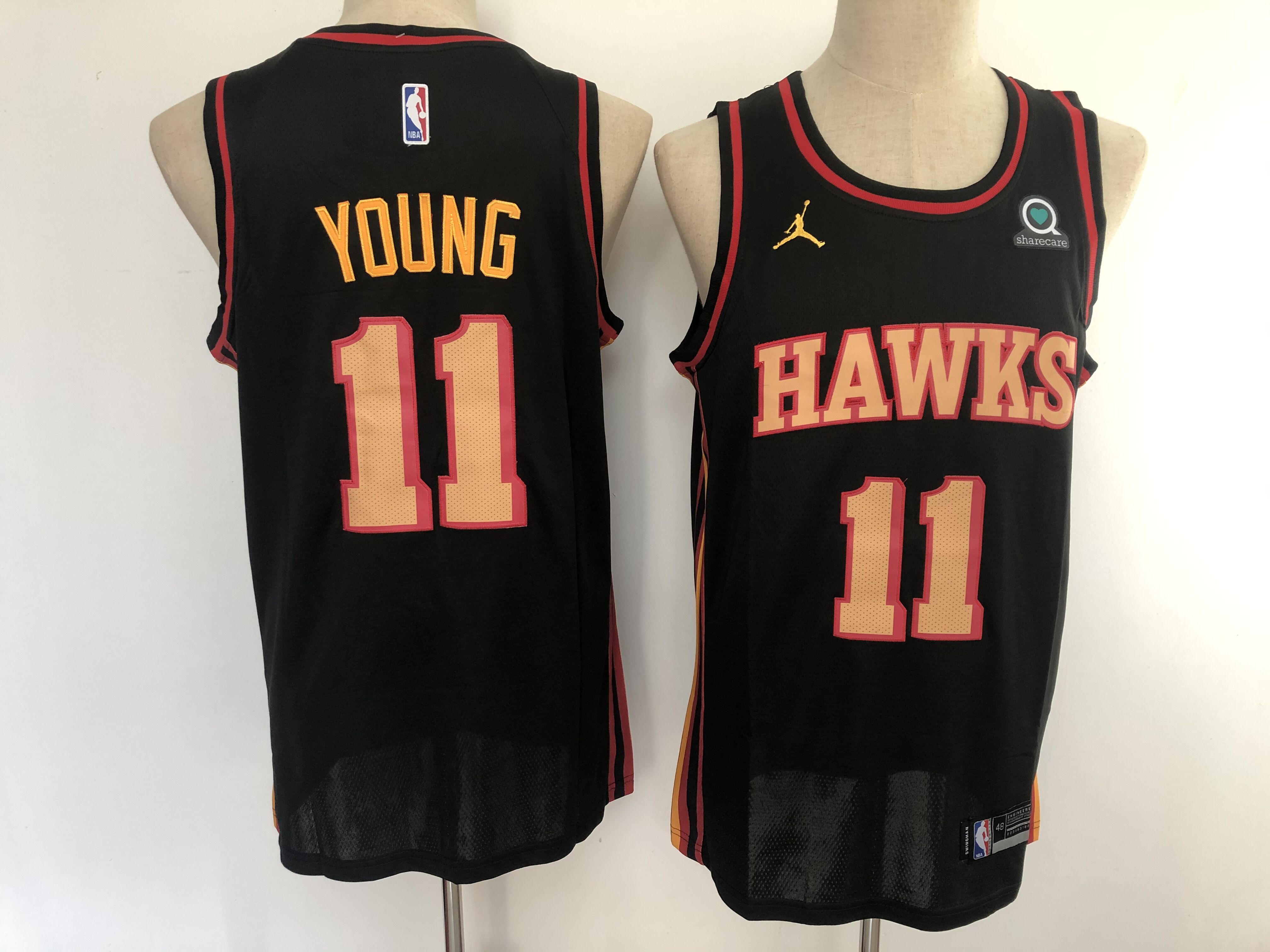 Men Atlanta Hawks 11 Young black New Nike NBA Jerseys